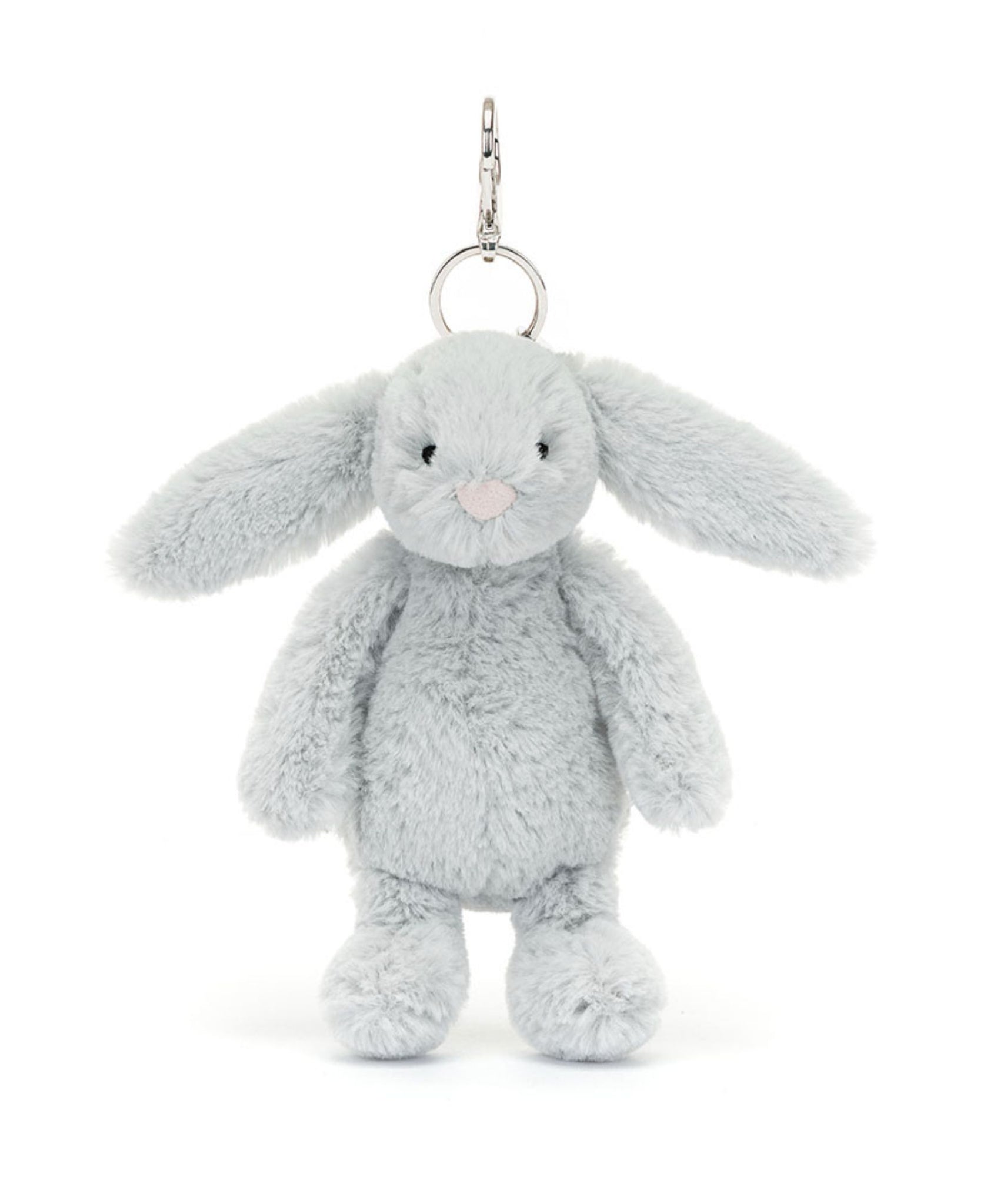 Jellycat Bashful Silver Bunny Bag Charm