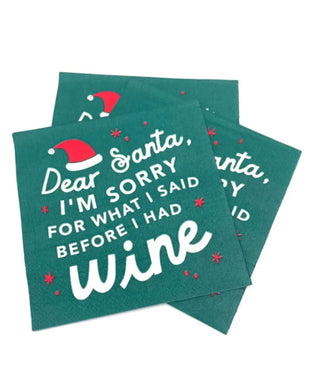 Before I had Wine Cocktail Napkin