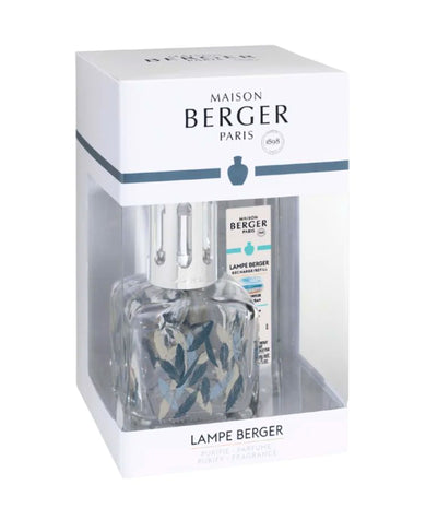 Ice Cube Blue Feathers Lamp Gift Set - Lampe Berger