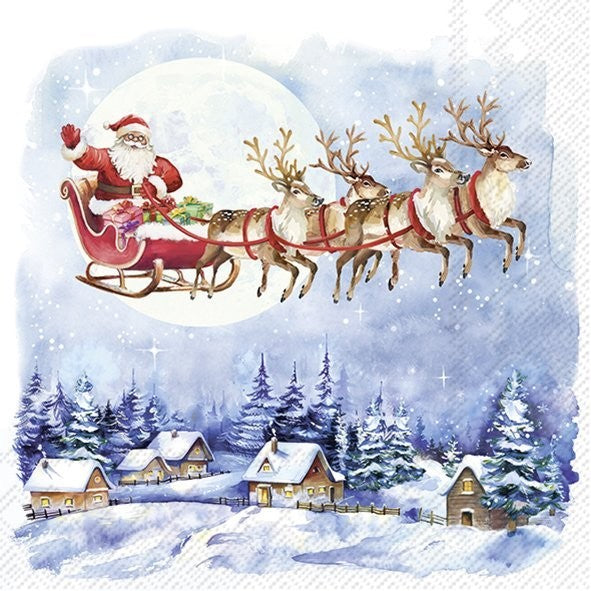 IHR Santa's Wonderland Cocktail Napkins