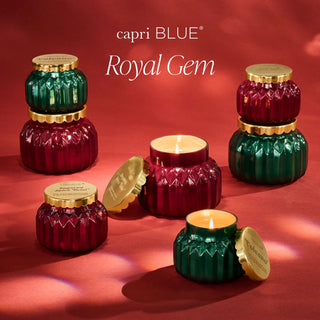 Capri Blue Royal Gem Signature Jar 19 oz Candle - Sugared Spiced Twist