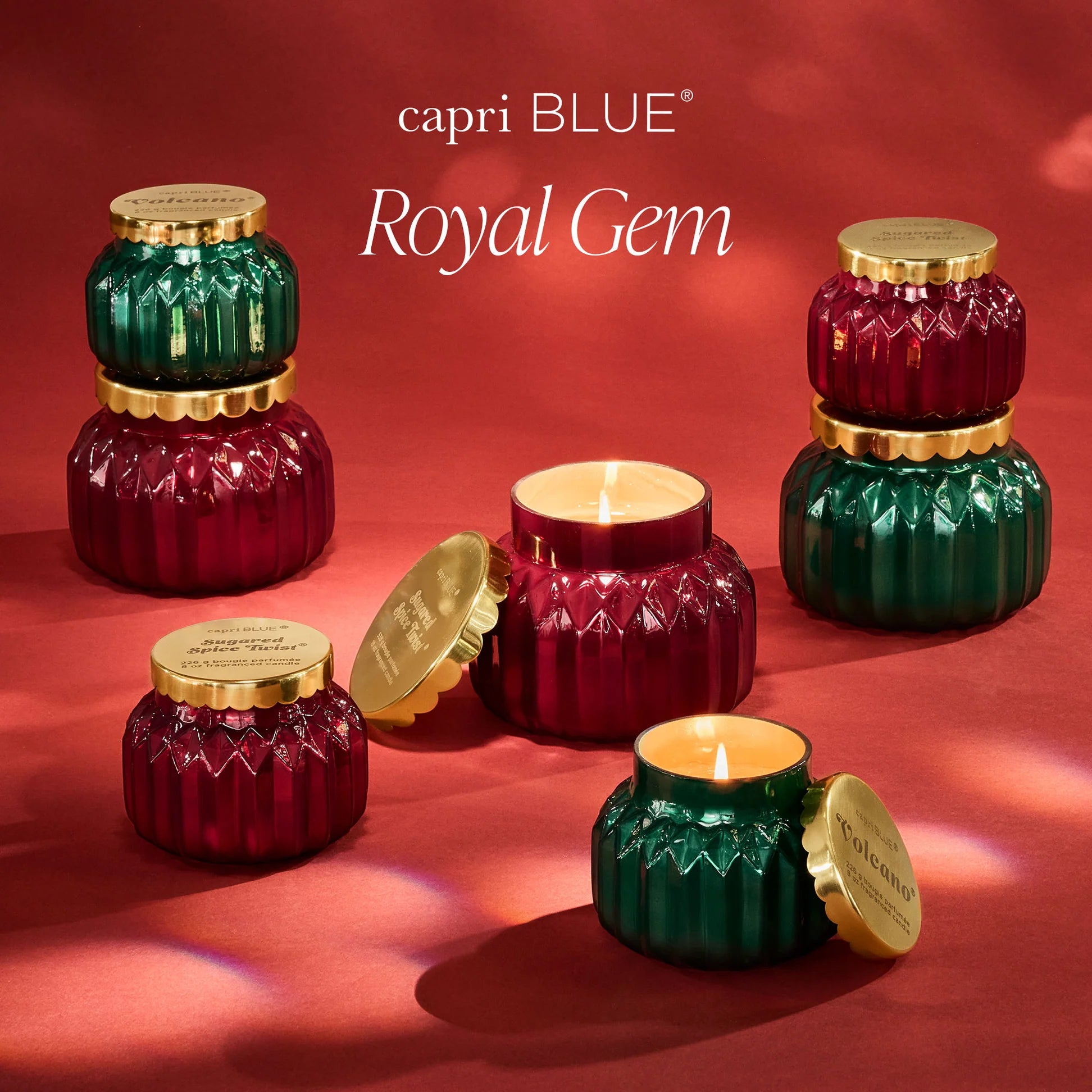 Capri Blue Royal Gem Petite 8 oz Jar Candle - Volcano