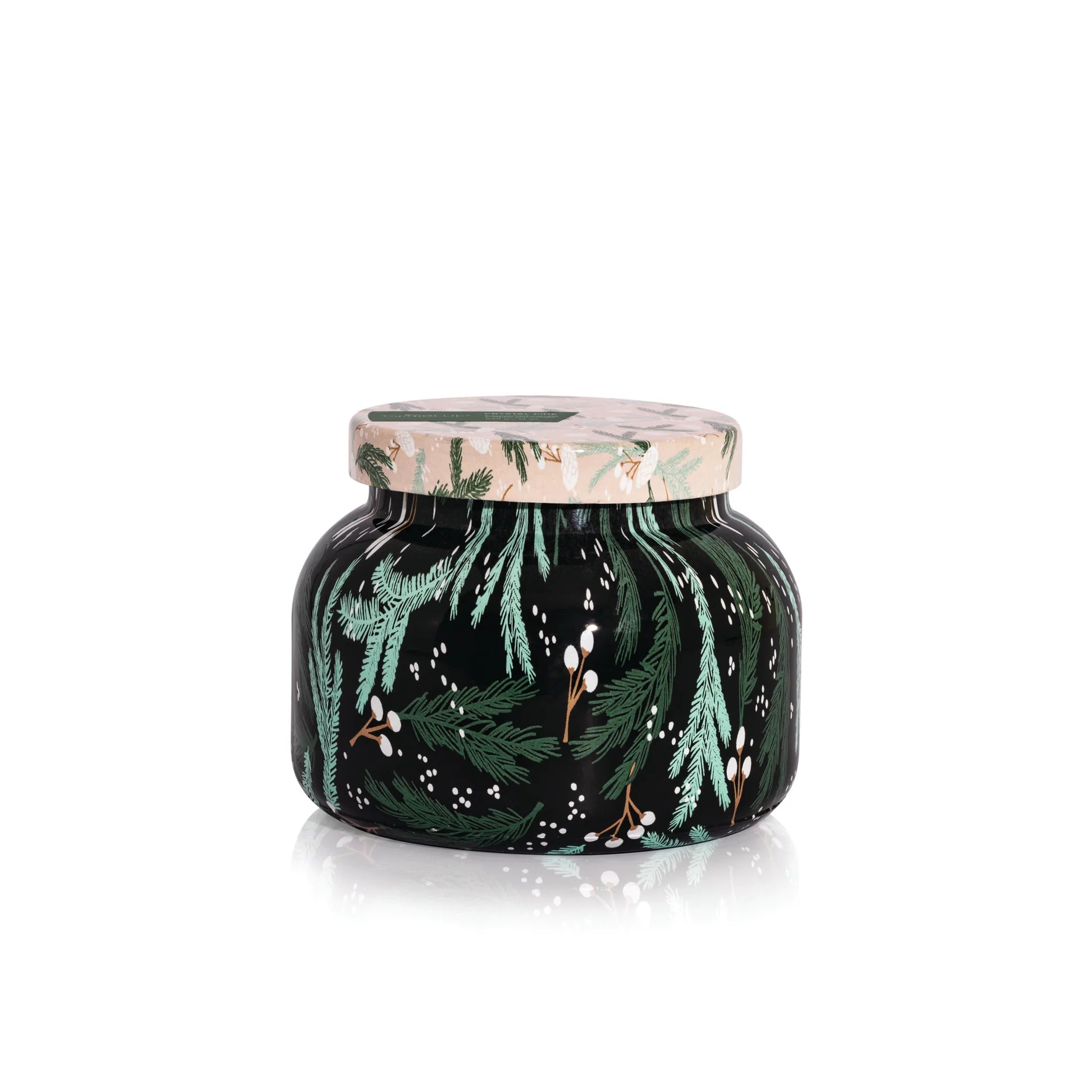Capri Blue - Crystal Pines Holiday Pattern Play Signature Jar Candle, 19 oz.