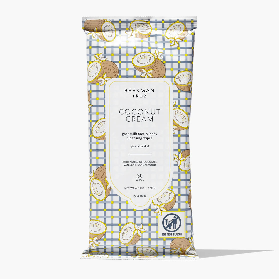 Beekman 1802 Coconut Cream Goat Milk Facial Cleansing Wipes