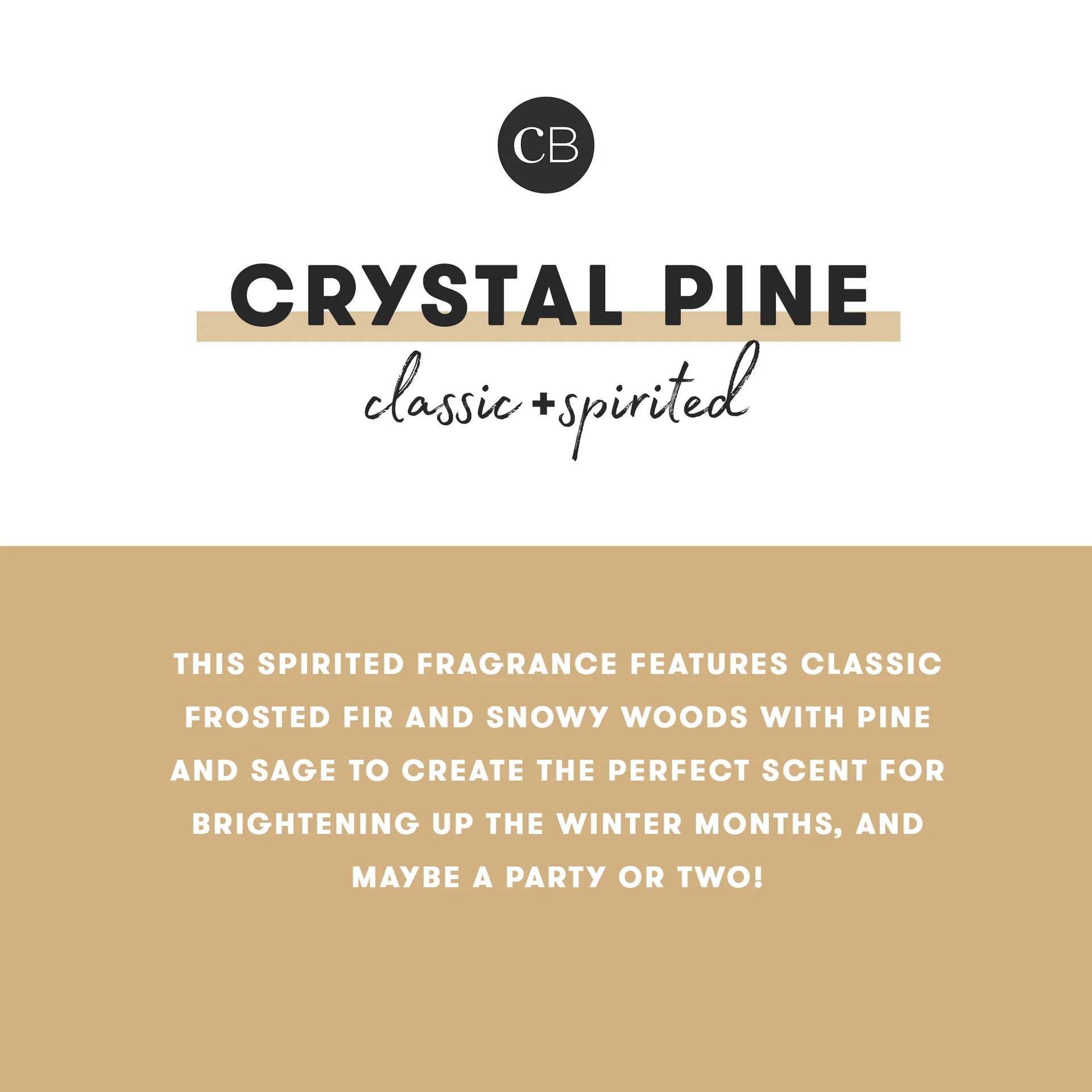 Capri Blue Crystal Pine Glimmer Oversized Jar Candle 28 oz.