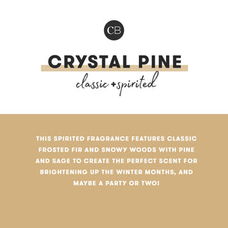 Capri Blue Crystal Pine Glimmer Oversized Jar Candle 28 oz.