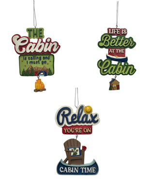 Cabin Life Ornaments