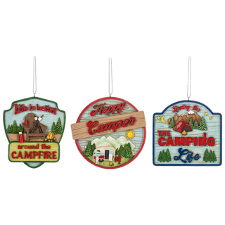 Camping Plaque Ornaments