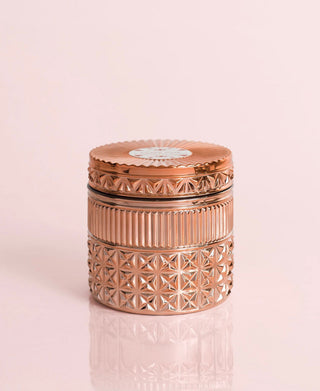 Capri Blue - Pink Grapefruit & Prosecco Gilded Rose Gold Faceted Jar