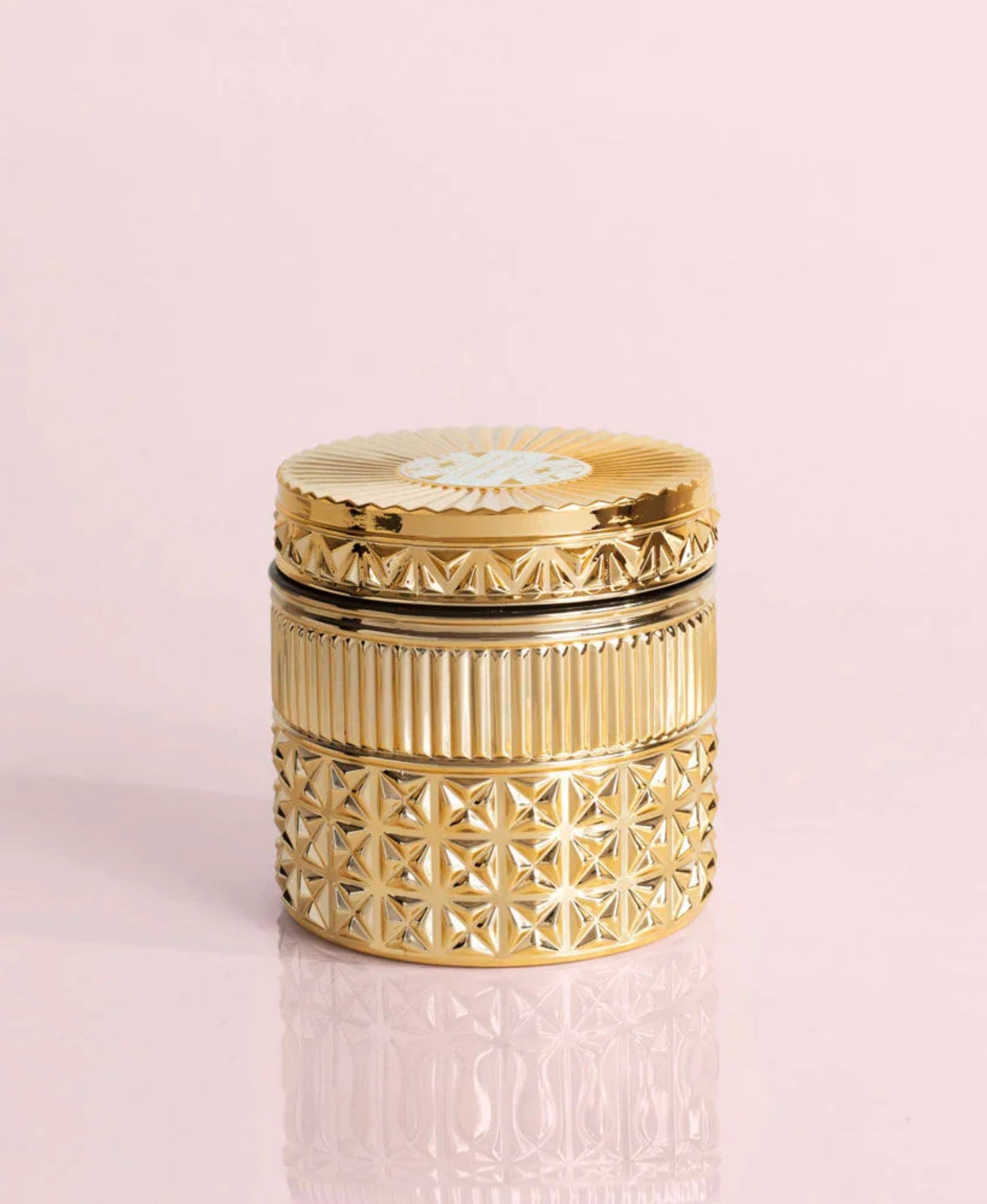 Capri Blue - Exotic Blossom & Basil Gilded Faceted Jar