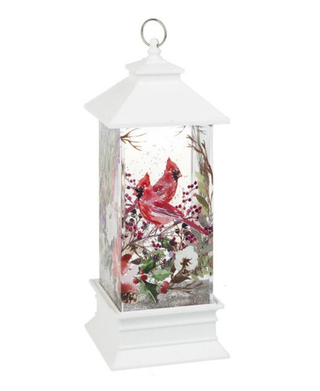 Cardinal Lighted Water Lantern
