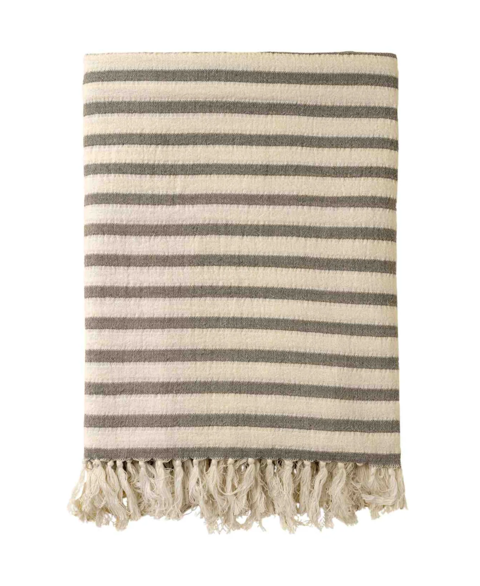 Castaway Cotton Throw - Slate
