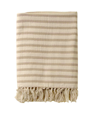 Castaway Cotton Throw - Stone
