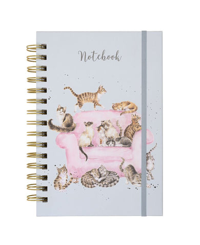 Wrendale Designs 'Cattitude' A5 Cat Spiral Bound Notebook