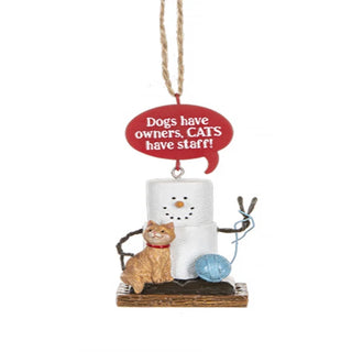 S'mores Cat Talk Ornaments