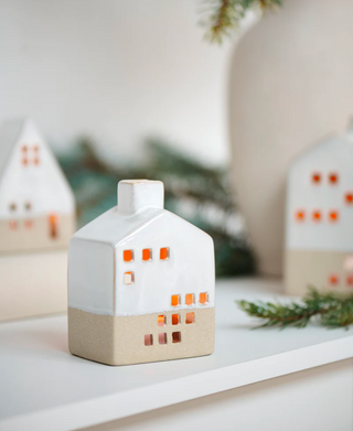 Ceramic Tealight House - Medium