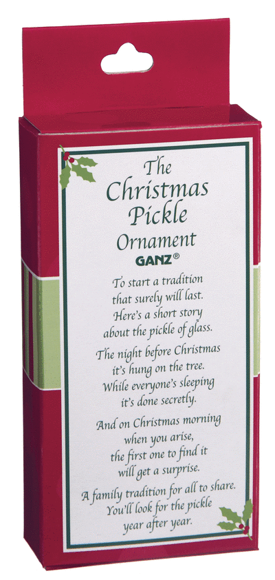 Glass Christmas Pickle Ornament