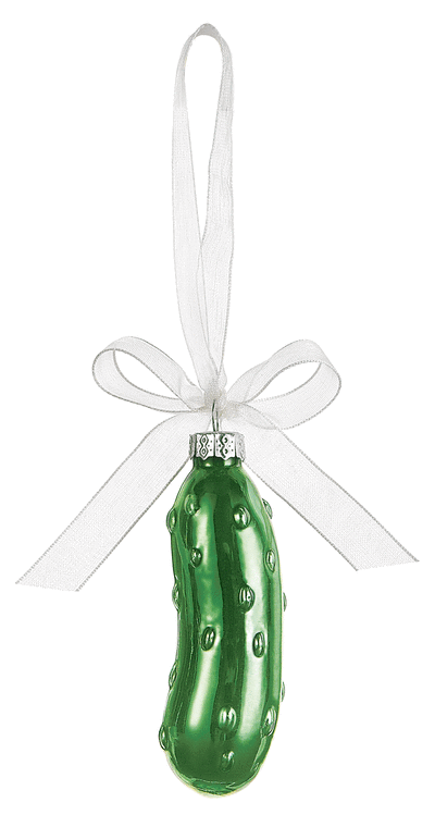 Glass Christmas Pickle Ornament