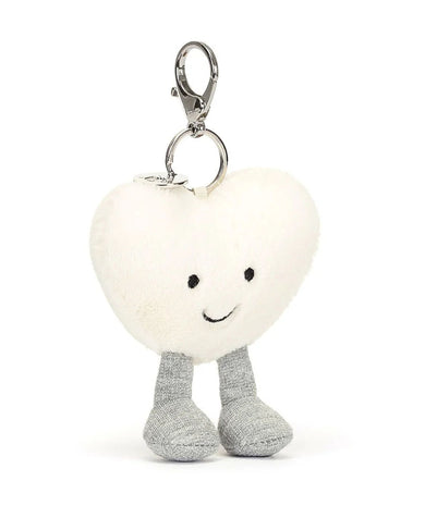 Jellycat Amuseable Cream Heart Bag Charm