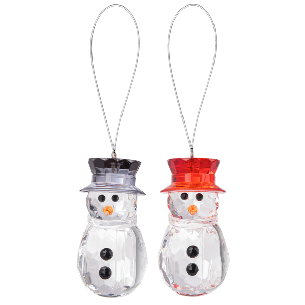 Crystal Holiday Snowman Ornament