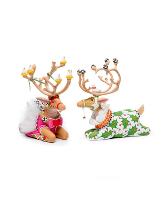 Patience Brewster Dash Away Sitting Vixen Reindeer Figure