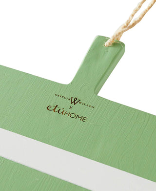 Etu Home Caitlin Wilson Laurel Green Rectangle Mod Charcuterie Board - Medium