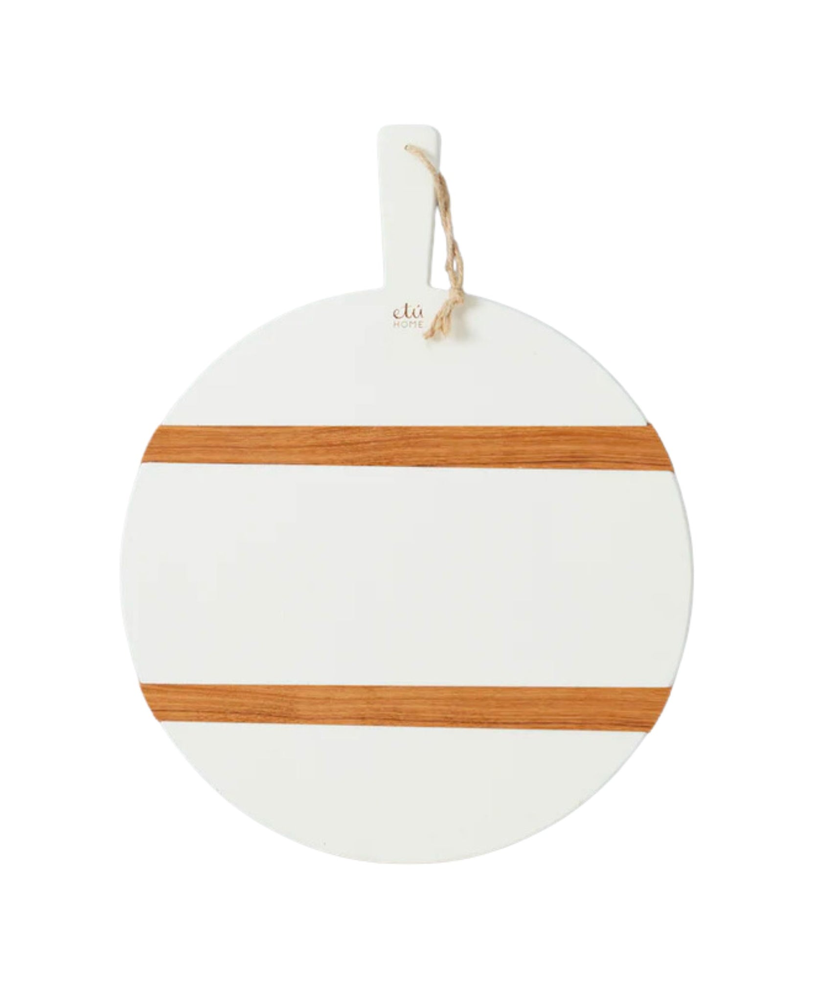 Etu Home White Round Mod Charcuterie Board - Medium