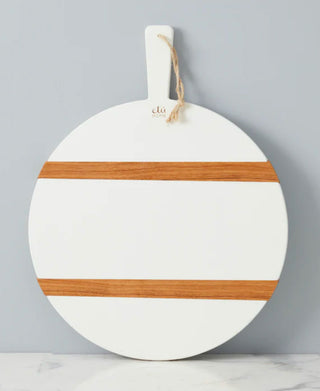 Etu Home White Round Mod Charcuterie Board - Medium