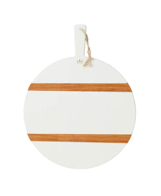 Etu Home White Round Mod Charcuterie Board - Medium
