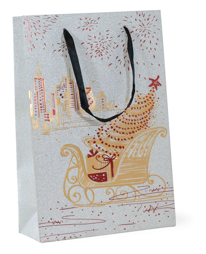 Gold Sleigh Gift Bag Small