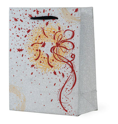 Gold Wreath Gift Bag Small