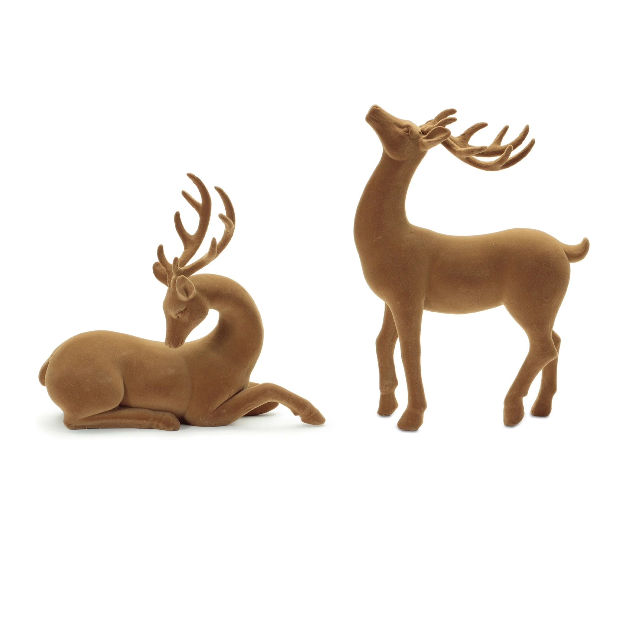 Flocked Brown Deer