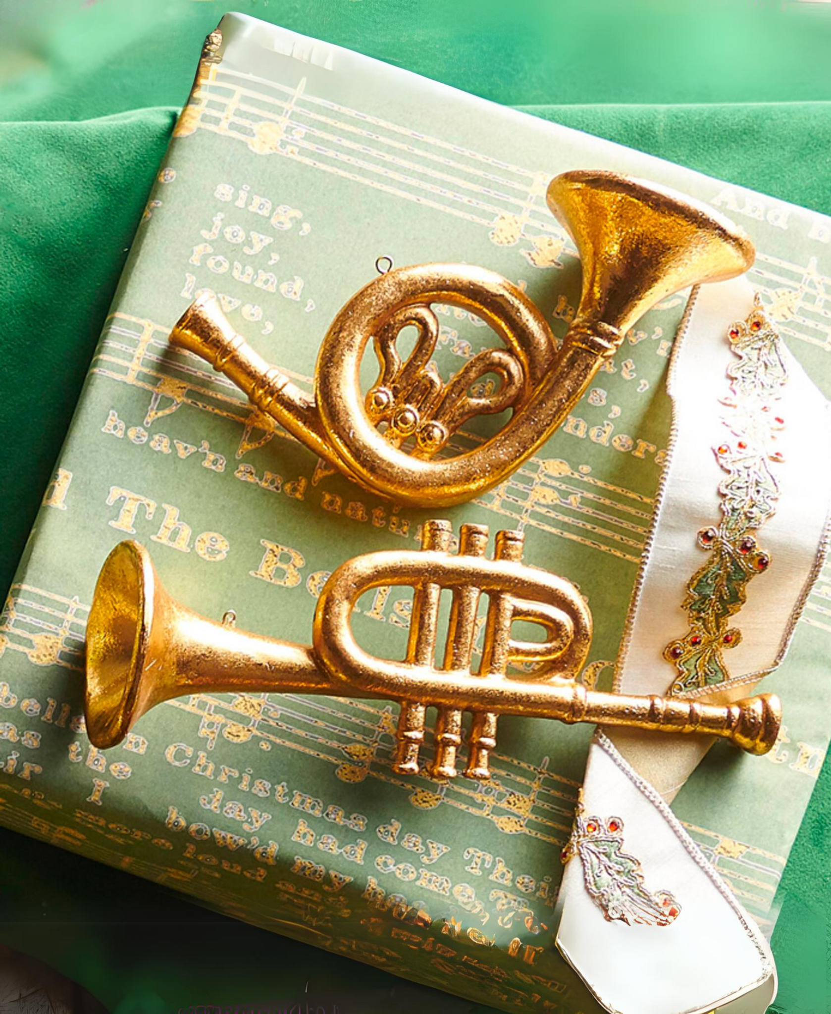 Trumpet and French Horn Ornaments