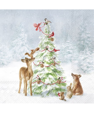 Ihr Friends In Snow Lunch Napkins