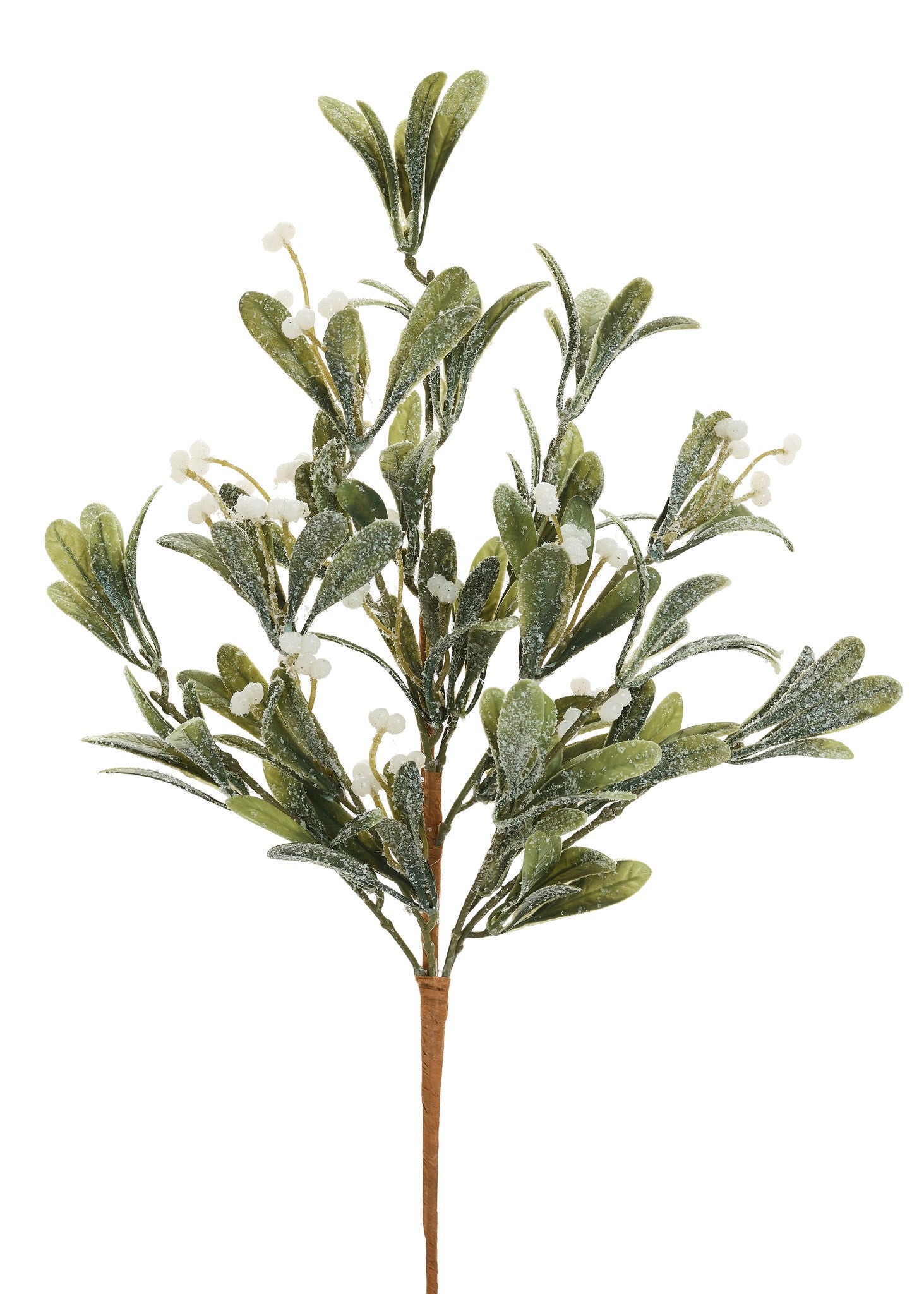 Frosted Mistletoe Pick With Berries