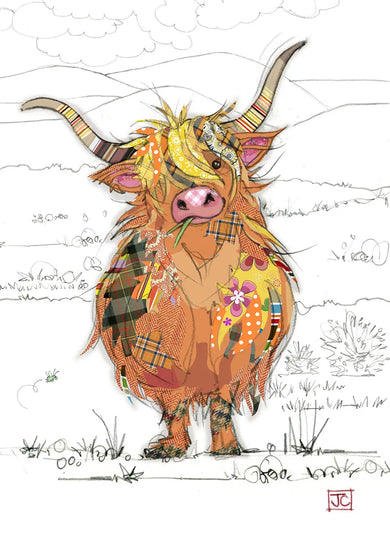 Bug Art Highland Hamish Card Blank