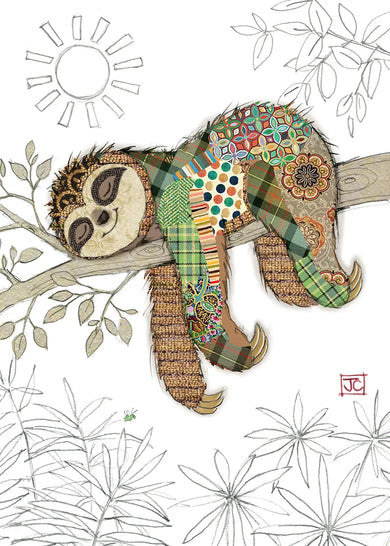 Bug Art Simon Sloth Card Blank