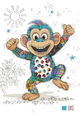 Bug Art Miguel Monkey Card Blank