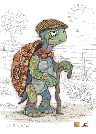 Bug Art Theodore Tortoise Card Blank