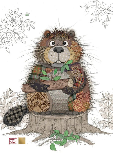 Bug Art Barry Beaver Card Blank