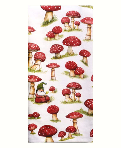 Garden Gnome Mushroom Dual Purpose Towel