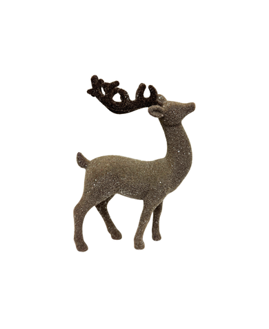 Flocked Brown Deer