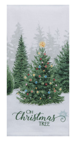 Kay Dee Evergreen Forever Christmas Tree Dual Purpose Terry Towel Kitchen Towel