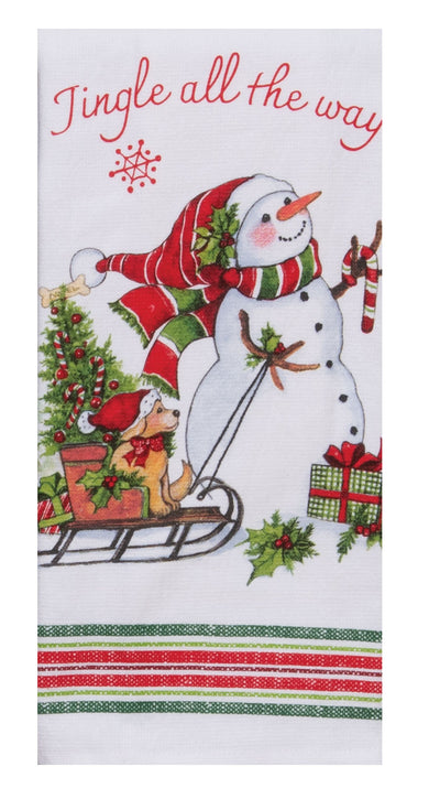 Kay Dee Bowie Wowie Christmas Jingle Dual Purpose Terry Towel Kitchen Towel