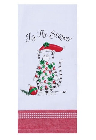 Kay Dee Snarkasm Pet Tis the Season Tea Towel Kitchen Towel