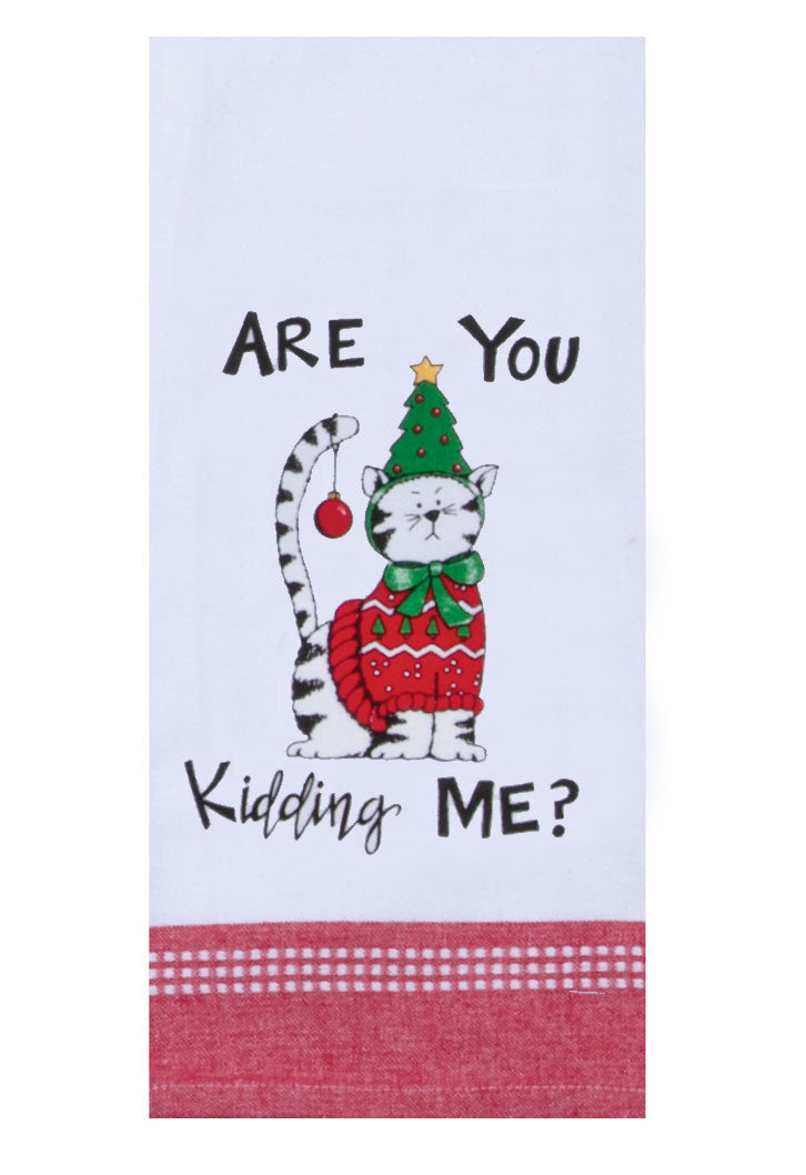 Kay Dee Snarkasm Pet Kidding Me Tea Towel Kitchen Towel