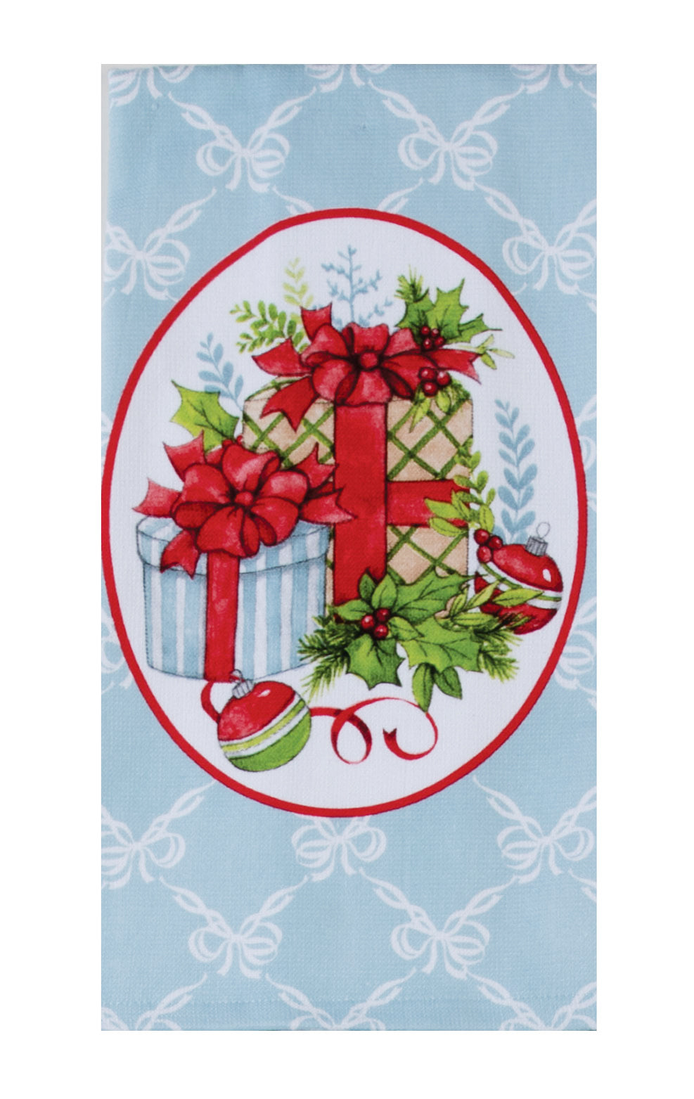 Kay Dee Christmas Morning Gifts & Bows Dual Purpose Terry Towel Kitchen Towel