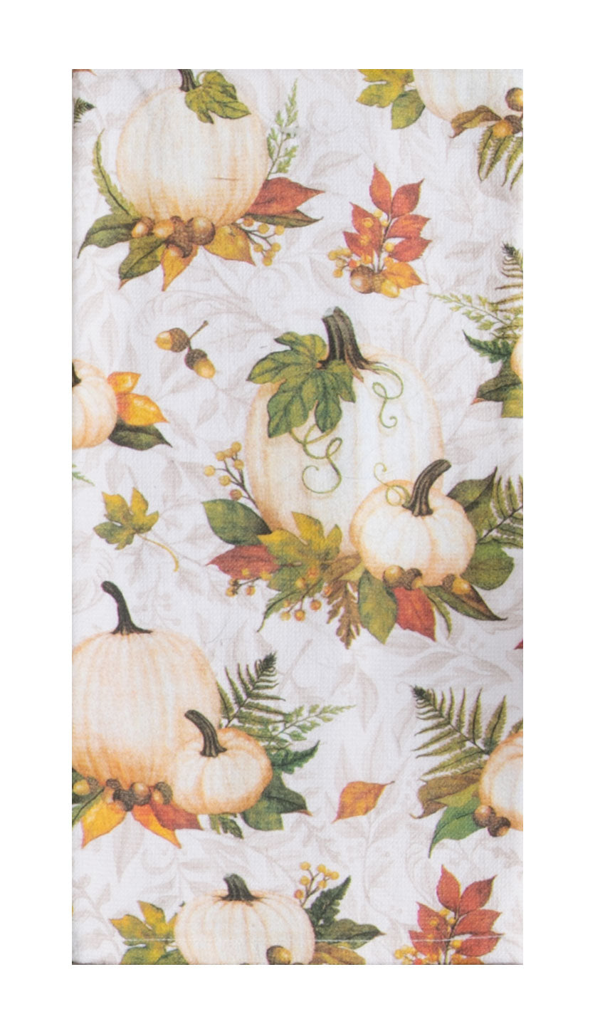 Fall Splendor Pumpkins Dual Purpose Towel Kitchen Towel