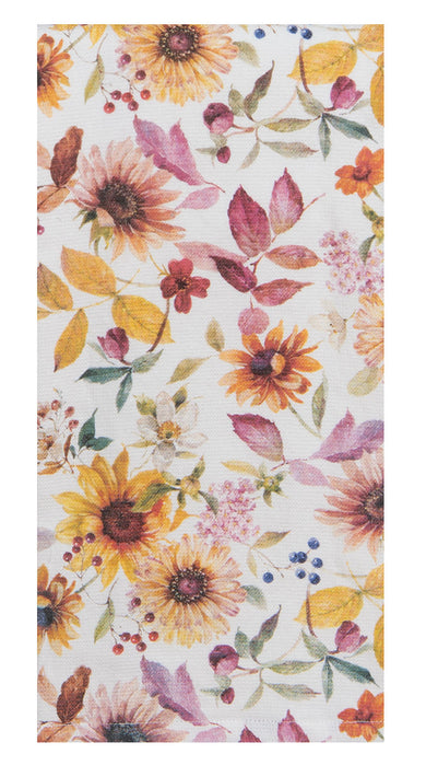 Mulberry Bloom Floral Toss Dual Purpose Towel Kitchen Towel