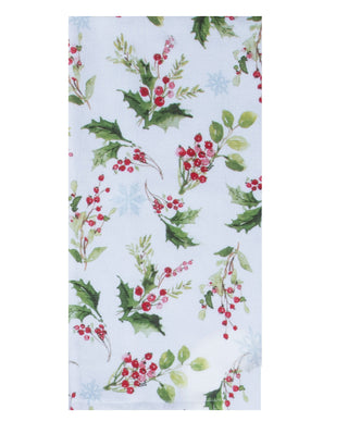 Winterberry Holly Toss Dual Purpose Towel Kitchen Towel